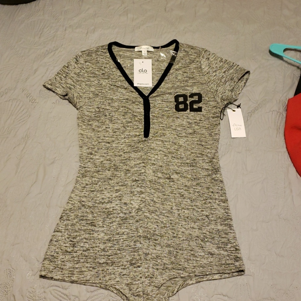 Grey bodysuit